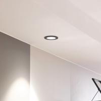 Arcchio LED-es Aryx downlight, fekete, 4,000K