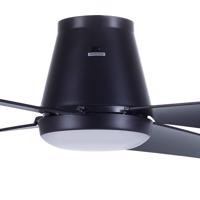 Beacon LED-es mennyezeti ventilátor Aria CTC, fekete, 122 cm, csendes