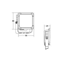 BRUMBERG Neo Micro LED reflektor, 9 cm széles, 4,000K