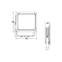 BRUMBERG Neo Midi LED reflektor, szélesség 23,3 cm 4000K