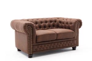 Design 2-szémelyes ülőgarnitúra Chesterfield II 150 cm antik barna