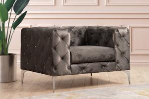 Design fotel Rococo antracit