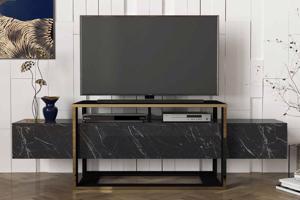 Design TV asztal Olivera 160 cm fekete