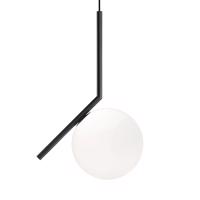 FLOS IC S1 designer függő lámpa, fekete Ø 20 cm