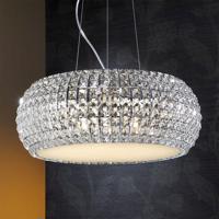 Függő lámpa Diamond kristályokkal, kerek 54 cm