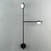 GRUPA Igram LED fali lámpa kétlámpás fekete színben