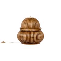 GUBI Bohemian 72 asztali lámpa, rattan, magasság 45 cm