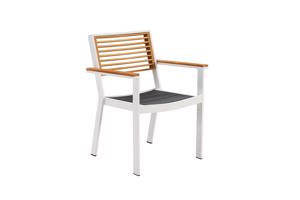 Kerti étkező szék HIGOLD - York Dining Arm Chair White/Black