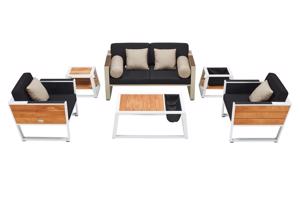 Kerti szett HIGOLD - York Lounge White/Black Olefin