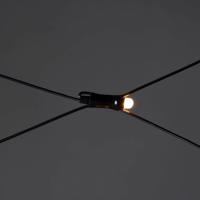 Kültéri LED fényháló, 3x3m, fény színe borostyánsárga