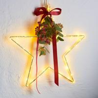 LED dekoratív csillag Liva Star, arany, Ø 30 cm