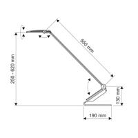 LED-es asztali lámpa MAULsolaris, antracit