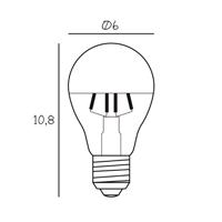 LED-es tükörlámpa Arbitrary E27 ezüst 3.5W 2700K dimmelhető