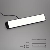 LED fali mosó Muro S, CCT, RGB, dimmelhető, fekete