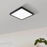 LED mennyezeti lámpa Fueva 5, IP20 fekete 21x21cm