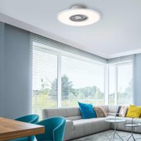 LED mennyezeti ventilátor Flat-Air, CCT, fehér, Ø 59,5cm