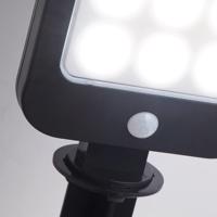 LED napelemes földi tüske 67424BK-PIR, mozgásérzékelő