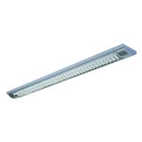 LED raszteres lámpa 444 G13/T8 foglalattal, ezüst