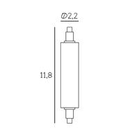 LED rúdlámpa Lightsaber, R7s, 10 W, 2,700 K, dimmelhető