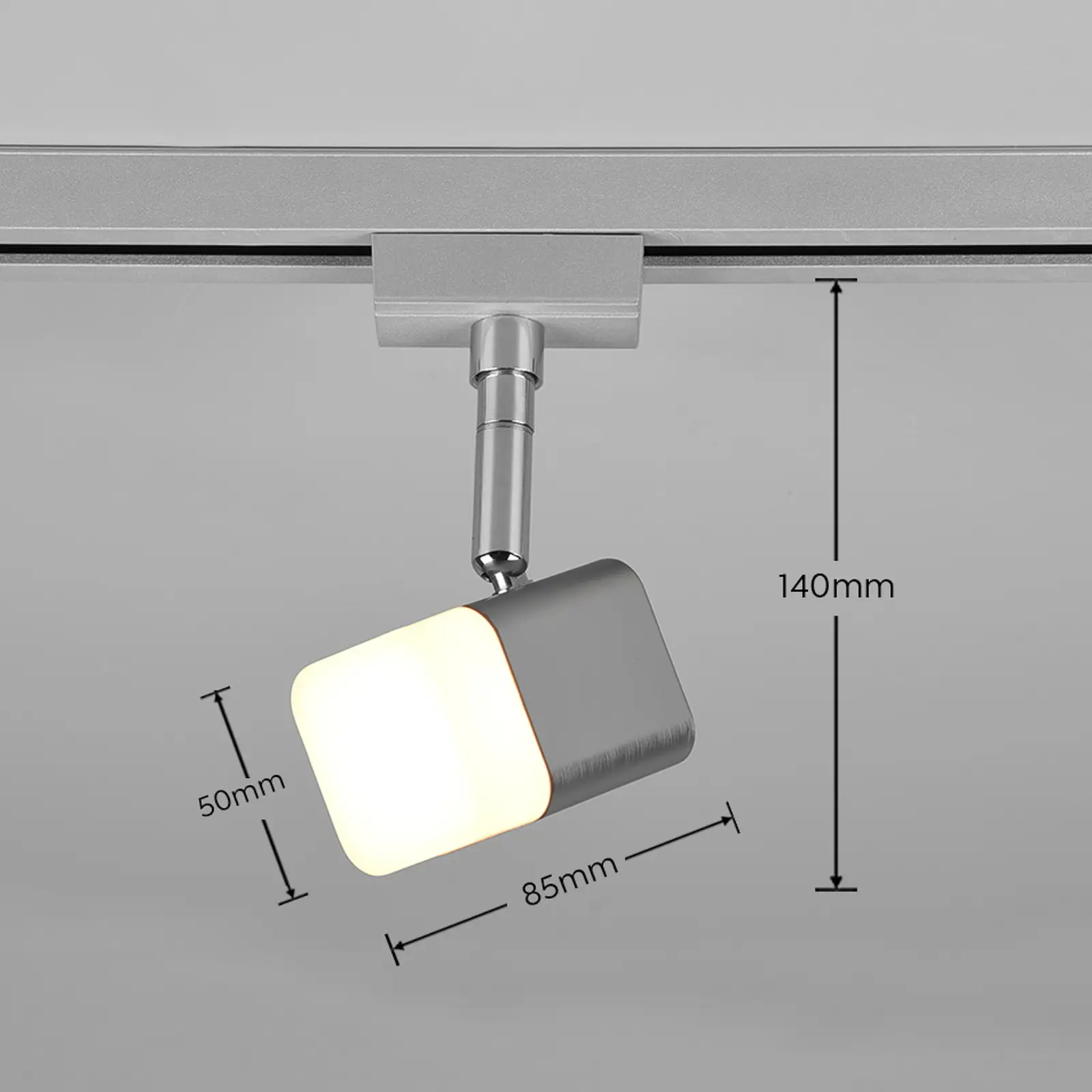 LED sínes spotlámpa Roubaix DUOline, matt nikkel