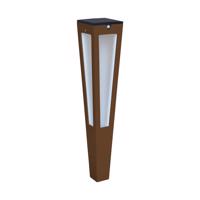 LED szolár zseblámpa Tinka érz., 62 cm, corten