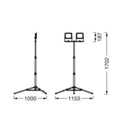 Ledvance LED munkafény értékállvány 2-fl. 2 x 20 W