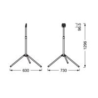 Ledvance LED munkafény Value Tripod egylángú, 10W-os LED munkafény