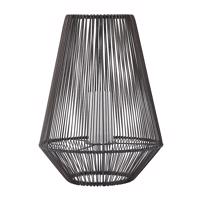 Lindby Kaati LED szolárlámpa, Rattan, 37 cm