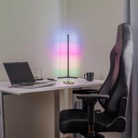 Lindby Smart LED asztali lámpa Denveras, Tuya, USB, RGBW, CCT