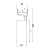 Lucea 3 fázisú 15W fehér LED reflektor Lucea 3 fázis 15W fehér