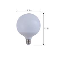 LUUMR Smart LED, E27, G125, 9W, RGB, Tuya, WLAN, matt, CCT