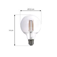 LUUMR Smart LED gömblámpa 3 db E27 füstös szürke 4.9W Tuya