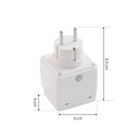 LUUMR Smart Plug Lykka, EU, WiFi, Tuya, beltéri, kültéri, fehér