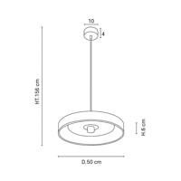 MARKET SET Portinatx függőlámpa Ø 50 cm fehér