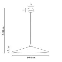 MARKET SET Sonia Laudet lógó lámpa Ø 60 cm massala