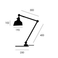 midgard moduláris TYP 551 asztali lámpa fehér 60 cm