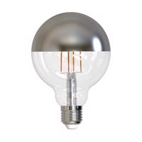 Müller LED gömb E27 9W 927 tükrös f. izzó ezüst