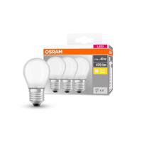 OSRAM LED csepp E27 P40 4W 2700K 470lm matt 3db