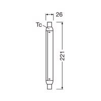 OSRAM LED izzócső S15, S19, 22,1 cm, 4 W, 2700 K