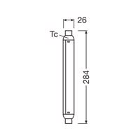 OSRAM LED izzócső S15, S19, 28,4 cm, 7 W, 2700 K