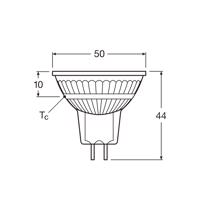 OSRAM LED reflektor, GU5.3, 4,3 W, 12 V, 2700 K, 120°