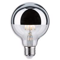 Paulmann E27 G95 4,8W 827 LED tükrös f. izzó ezüst