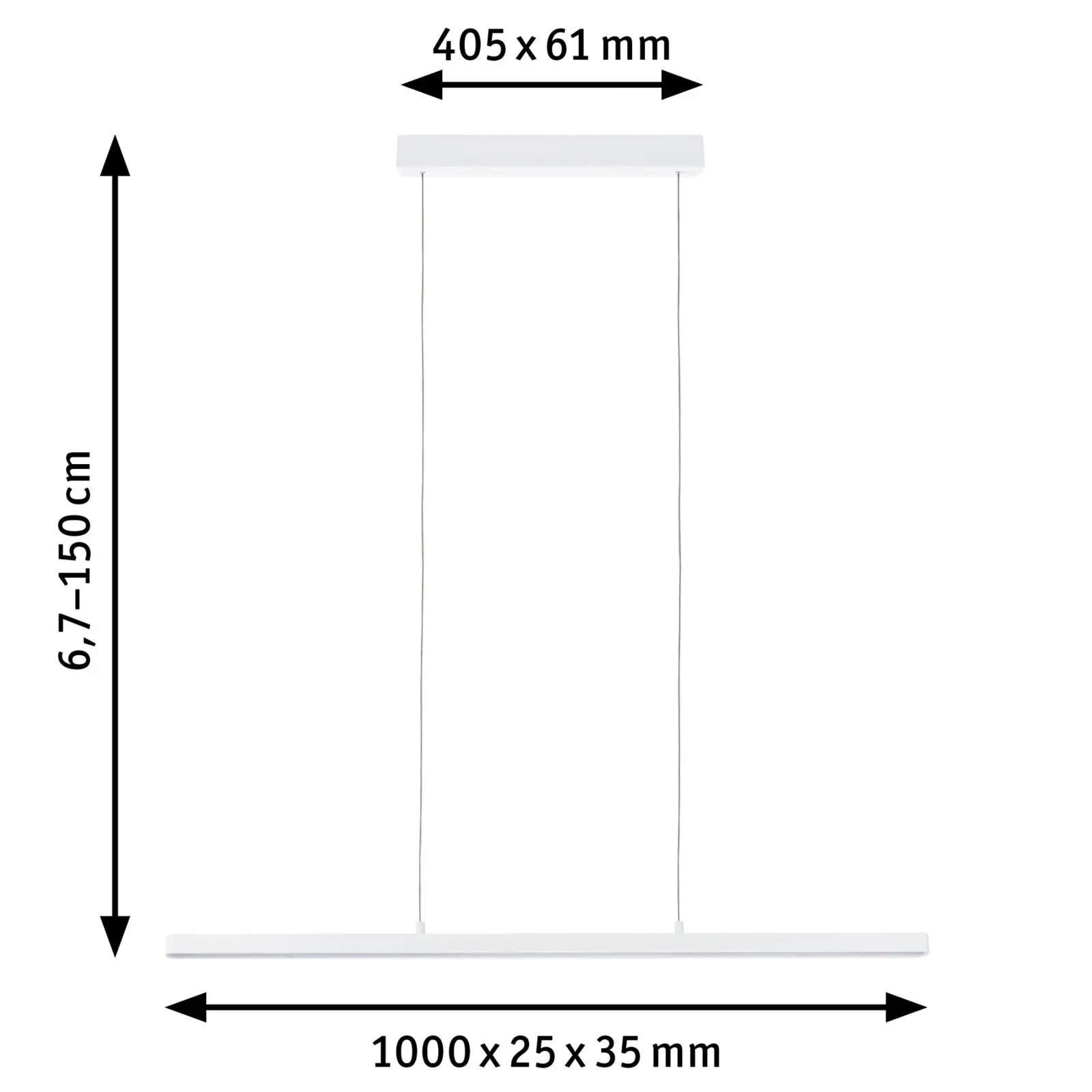 Paulmann Lento LED függő ZigBee CCT dimm fehér