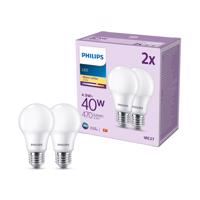 Philips LED izzó E27 4,9W 470lm 2700K matt 2db