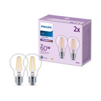 Philips LED izzó E27 7W 850lm 4000K átlátszó 2db