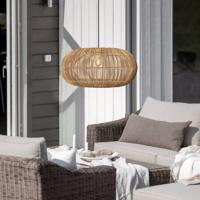 PR Home Zuri kültéri függőlámpa, Ø 51 cm, rattan, dugó