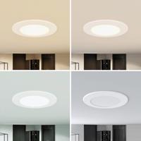 Prios LED süllyesztett spotlámpa Rida, 11,5 cm, 9 W, CCT, dimmelhető