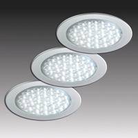 R 68-LED beép. spot rozsdam. acél megj., 3 db-os