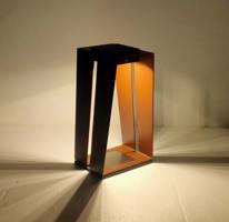 Skaal LED-es napelemes lámpa érzékelővel, corten, 40 cm