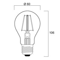 Sylvania ToLEDo Retro LED lámpa E27 4.1W piros színben